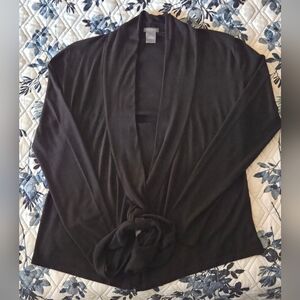 Ann Taylor Classic Black Wrap Sweater/Cardigan